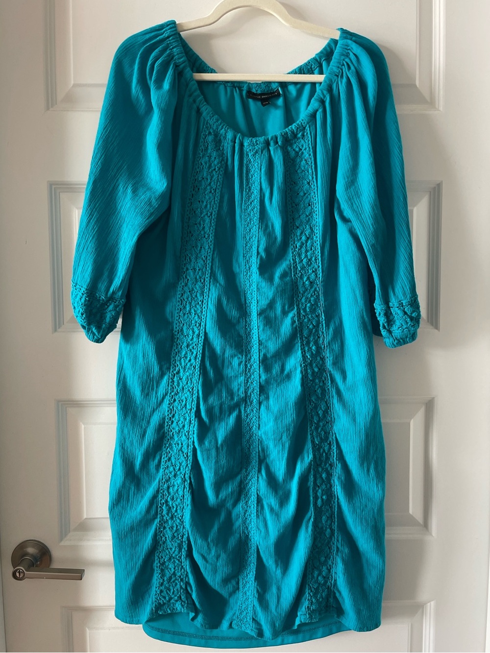 Lane Bryant turquoise off-the-shoulder shift dress 🩵
